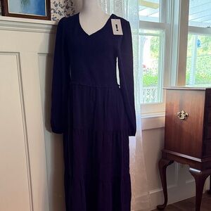 Elegant Black Long Sleeve Dress